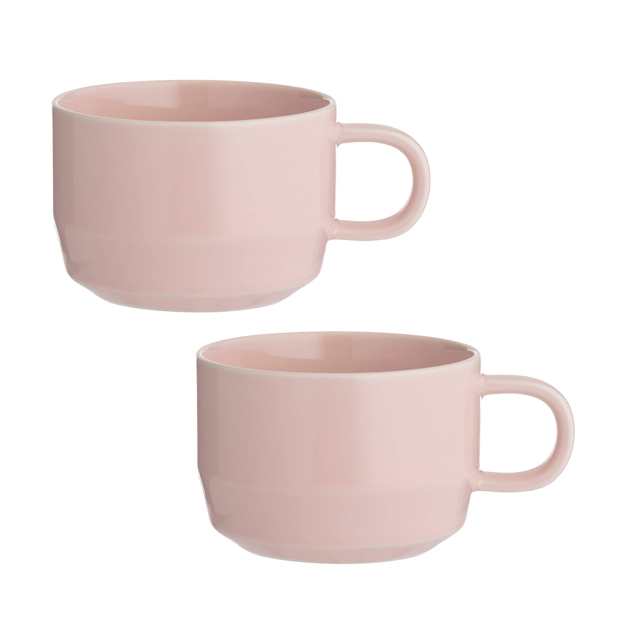 Typhoon Cafe Concept Flat White Mug, Pink, 300ml