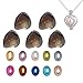 MIMINUO Freshwater Cultured Love Wish Pearl Oyster Pearls with Pearl Inside ,DIY Pearl Necklace Kit, Anniversary/ Christmas/Thanksgiving Day/Birthday/Valentine Gifts, 7-8mm (10PCs)