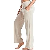 ALLZERO Women's Wide Leg Yoga Pants with 4 Pockets High Waisted Casual Pants Soft Workout Lounge Pants 28''