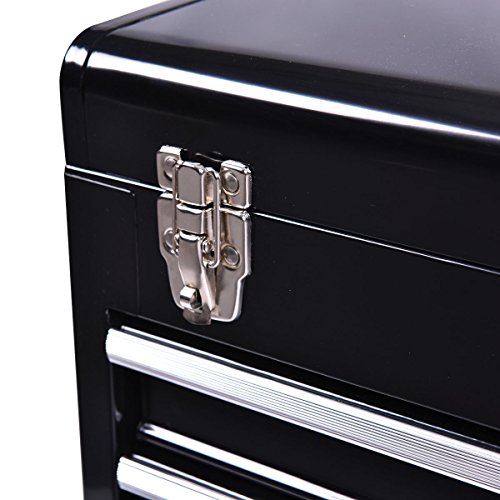 New Portable Tool Chest Box Storage Cabinet Garage Mechanic Organizer 3 Drawers