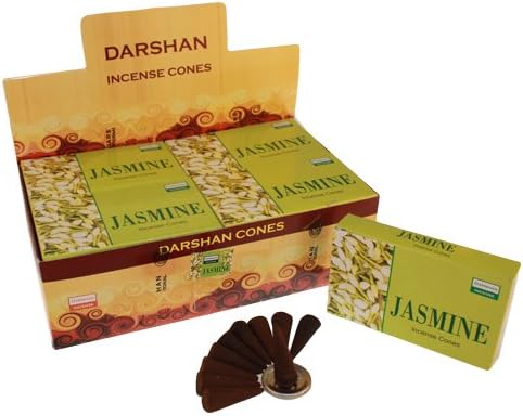 Luxury of Darshan Jasmine Incense Cones 10 Cones