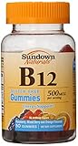 Sundown NaturalsVitamin B-12 500 mcg, 50 Gummies (Pack of 3)