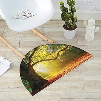 Leaves Bath Mats For Floors Majestic Mighty Oak Tree With Largely