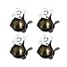uxcell 50mm 2-inch Wheel 360 Degree Swivel Plate Hooded Ball Shaped Brake Caster 4pcs