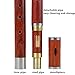 HUREN Professional Traditional Woodwind Flute Instrument BaWu Key F - China Transverse Bass Wood Wind Flute Ba Wu - Sandalwood Wooden Pipes Copper Reed Musical Flute