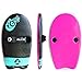 The Slyde Grom Soft Top Bodysurfing Handboard / Handplane For Body Surfing, Easy To Use, Fun To Master, Safe For Kids, Portable, Light Weight, Durable With Exceptional Buoyancy (Black and Bright Pink)