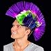 Fun Central LED Light Up Mardi Gras Mohawk Wig Headband for Adult Women & Men