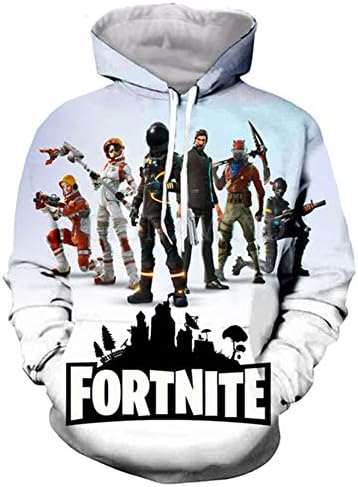 Skyyeox Unisex Drawstring 3D Digital Graphic Printing Novelty Long Sleeve Halloween Cosplay Hoodie Sweatshirt