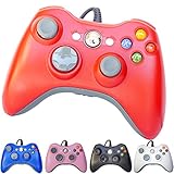 FiveStar USB Wired Game Pad Controller for Xbox 360, Windows 7 (X86), Windows 8 (X86) - Red