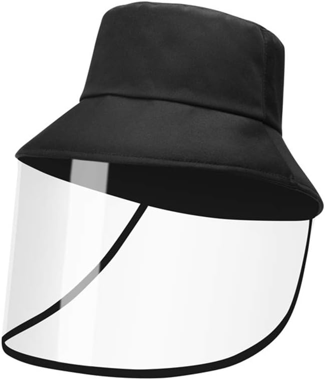 Windproof Dustproof Hat Full Face Cap Removable Face Shield Fisherman Hat, Adult Kids Face Shield Removable for Men and Women