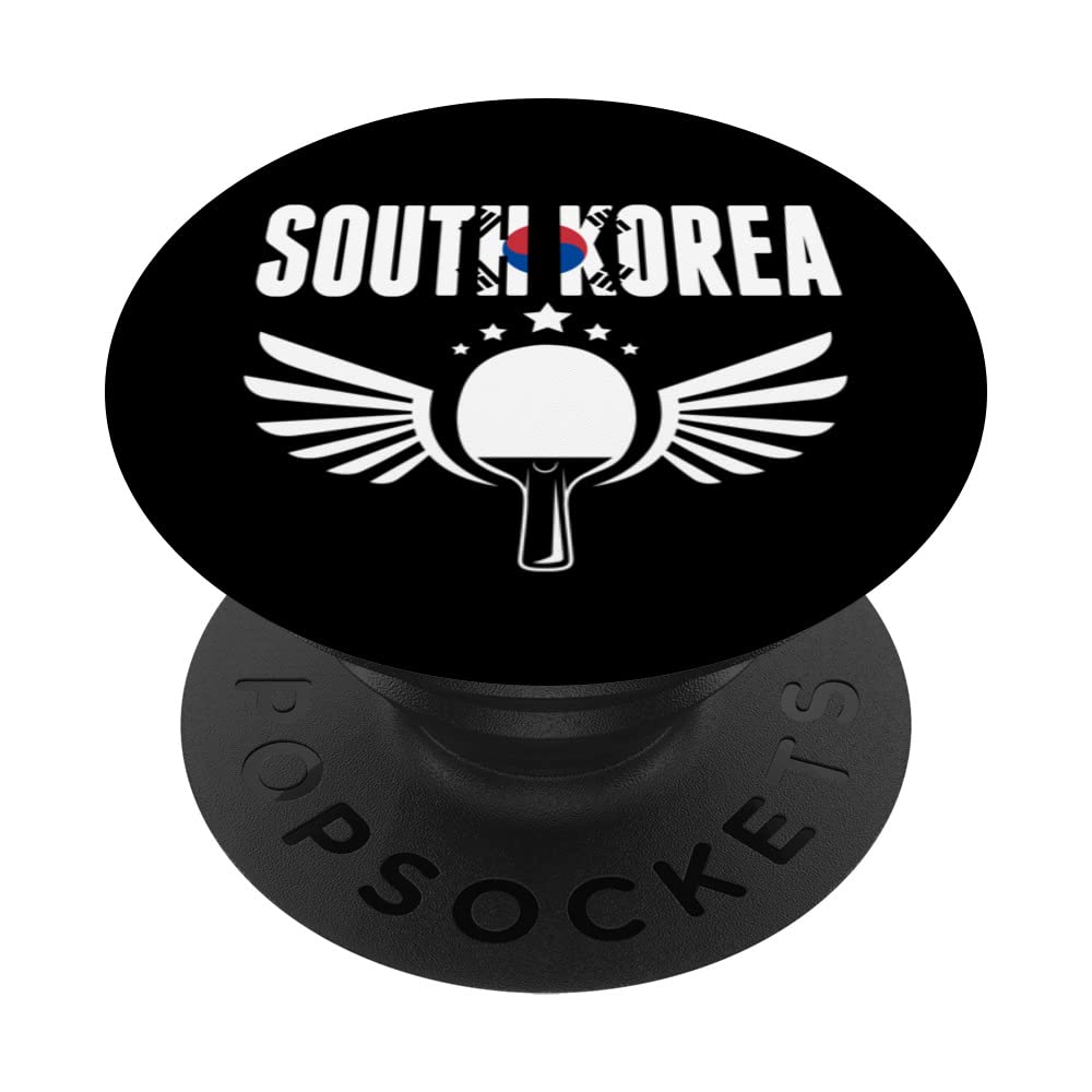 South Korea Ping Pong Lovers Korean Table Tennis Supporters PopSockets Swappable PopGrip