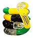 Tangle Jr. Brain Tools Textured Sensory Fidget Toy, 3 Pack, Green Yellow Black, Blue Orange Green, Red Pink Blue