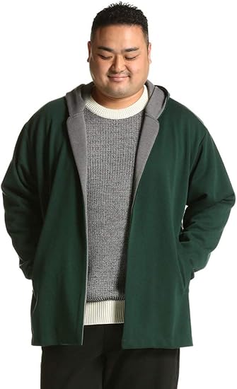 Amazon サカゼン B T Club 大きいサイズ メンズ Wフェイス 無地 ボタンレス コート コート ジャケット 通販