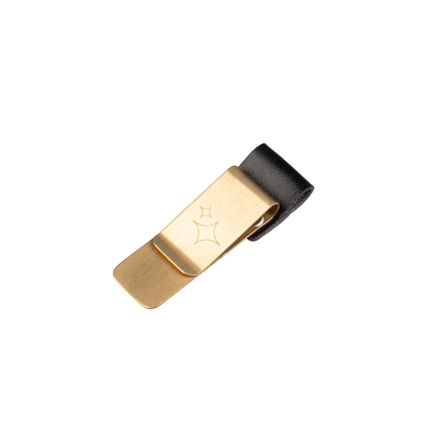 Kokonote Pen Holder Clip - Back To Black | Faux Leather Pen Holder For Notebook, Planner, Diary | 2.8 x 1 inches - 7 x 2.5 cm, Aesthetic Stationery Gifts