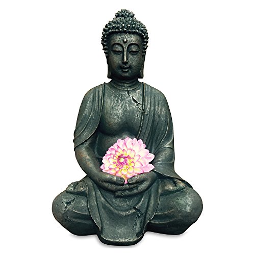 The Dhyana Mudra Buddha, 15 3/4 Inches Tall, Museum Quality Reproduction From the Serenity Collection by Whole House Worlds