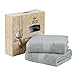 JML Bath Towels, 580GSM Heavy Bamboo Bath Towels (2 Pack, 27