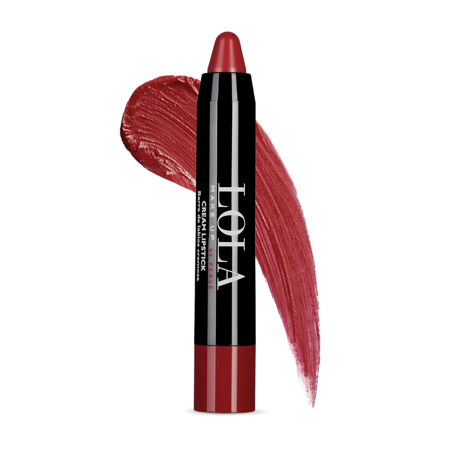 Lola Make Up by Perse Chubby Cream Lipstick – Moisturising Vegan Lip Balm Lipstick with Glossy Finish & Nourishing Formula – [003 Pomegranate]