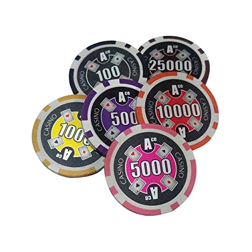 Poker-Chip-Set-500-4-Ace-Casino-14-Gram-Super-Heavy-Chips-with-Silver-Aluminum-case-High-Limit-Tournament-Set-with-Free-Texas-Holdem-Calculator
