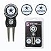 Team Golf NFL Dallas Cowboys Divot Tool Pack With 3 Golf Ball Markers Divot Tool with 3 Golf Ball Markers Pack, Markers are Removable Magnetic Double-Sided Enamel