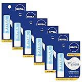 NIVEA Smoothness Lip Care SPF 15 0.17 Ounce Carded Pack (Pack of 6)
