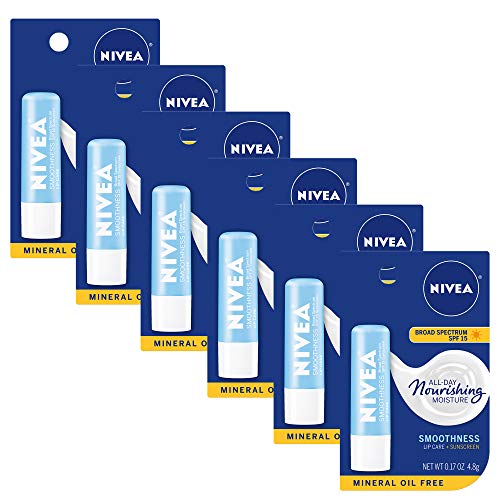 NIVEA Smoothness Lip Care SPF 15 Carded, 1 Count, Pack of 6 Pricepulse