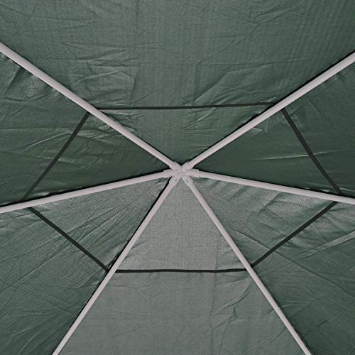 FDInspiration Green Steel Outdoor Gazebo Canopy Patio Shelter Garden Party Tent Awning Sun Shade w/Netting with Ebook