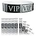 Goldistock Wristbands VIP Deluxe Metallic Silver 500 Count - ¾” Arm Bands - Paper-Like Party Armbands