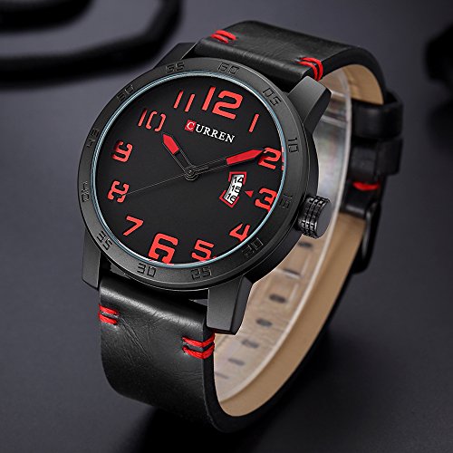 Curren Hombres Wtches Reloj Masculino Relojes Militares Moda Casual Calendar Quartzwatch Blue - Imagen 4
