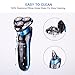 Hatteker Electric Razor Shaver Shavers For Men Beard Grooming Set Wet and Dry 2 in 1 Rotary Shaver With Nose Hair Trimmer USB Rechargeable Waterproof