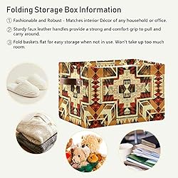 WELLDAY 2PCS Storage Basket Native American Style