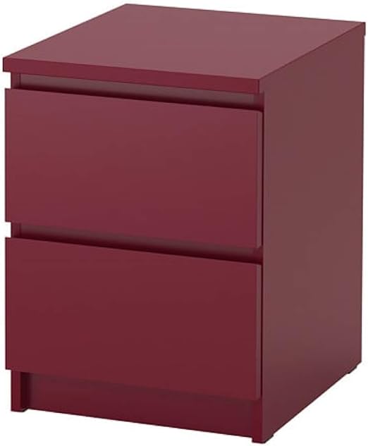 Amazon Com Ikea Malm 2 Drawer Chest Dark Red 304 018 93 Home