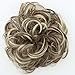 CAISHA Messy Scrunchie Bun Voluminous Wavy Hairpiece Heat-resistant Synthetic Fibres Light Brown Light Blonde Mix G38A