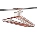 10 Sturdy Cooper Rose-Gold Metal Coat Hangers Heavy Duty Suit Hangers (10)