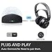 ANSTEN Wireless Headphones for TV with Charging Dock,Over The Ear Stereo Headset with RF Transmitter,Cordless Design for Gaming PC, Rechargeable 25 Hour Battery TV Headphone Wireless (Brown)