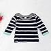 Baby Boys Outfit CocoMarket Stripe Long Sleeve T-Shirt Tops+Long Pants+Hat 1Set