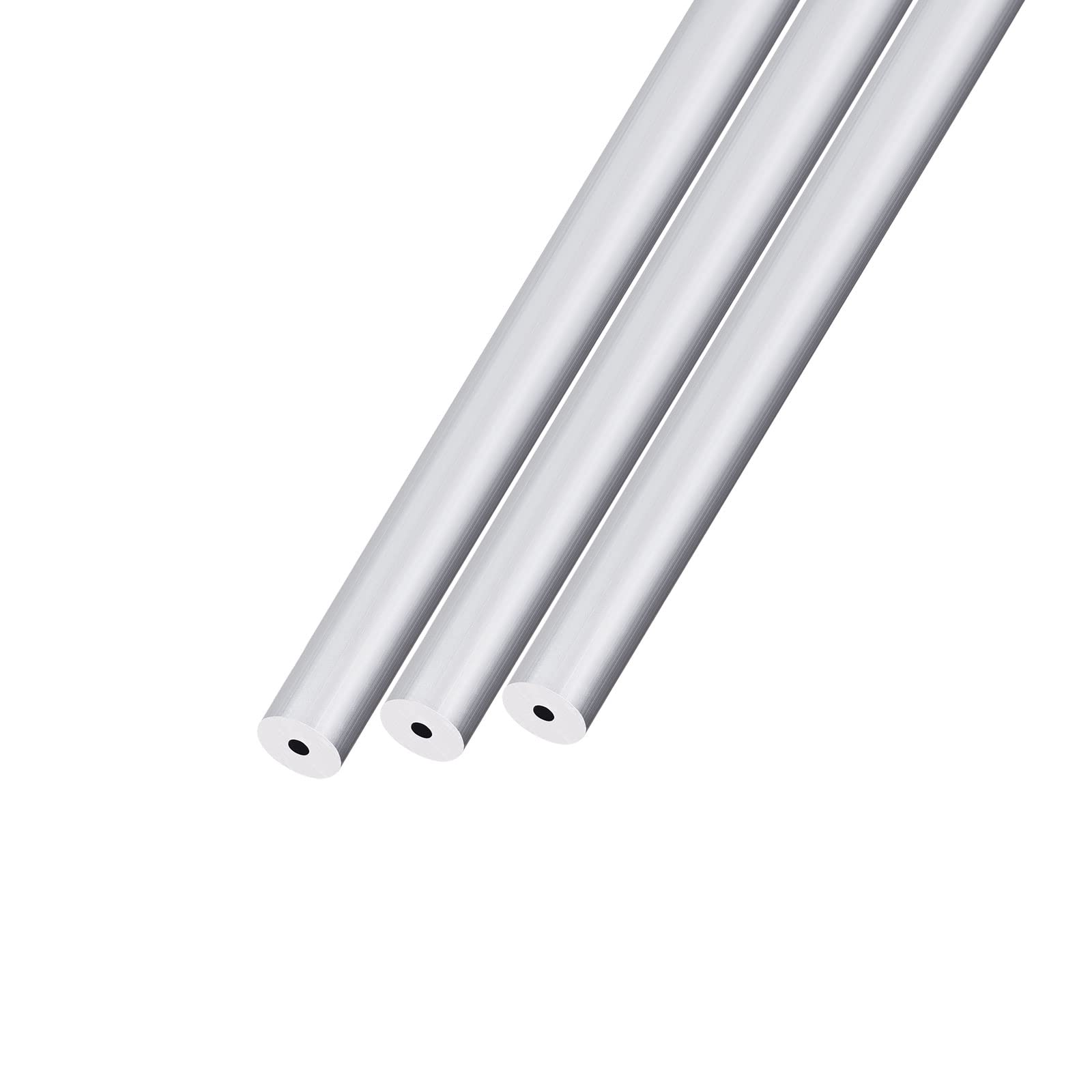 METALLIXITY 6063 Aluminum Tube (12mm OD x 3mm ID x 250mm L) 3Pcs, Aluminum Round Tubing - for Home Furnishing, Machinery, DIY Handicraft