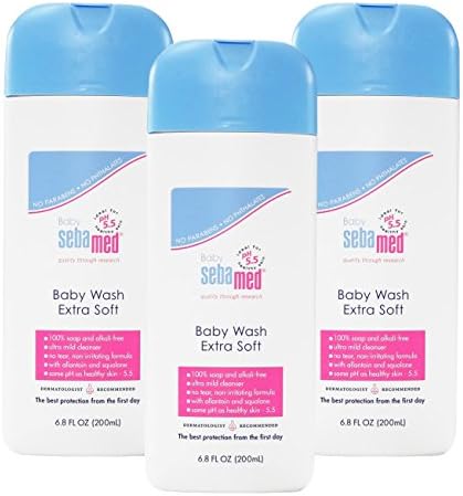 Sebamed Baby Wash Extra Soft, 6.8 Ounce, 3 Pack