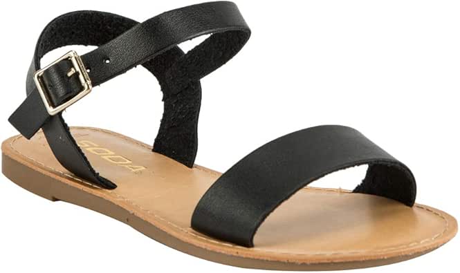 Amazon.com | SODA Ankle Strap Girls White Sandals | Sandals