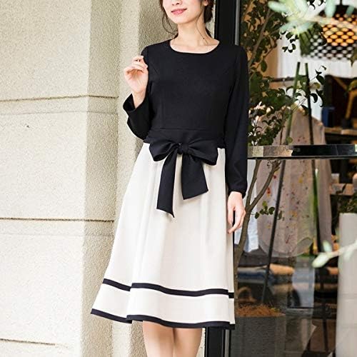 Amazon Co Jp ローズティアラ Rose Tiara 裾切替フィット フレアワンピース ブラック 46 服 ファッション小物