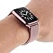 yamen Compatible for Apple Watch Band 42mm 44mm Women Milanese Loop for iwatch Band Series 2 Series 3 Series 4 Rose Gold
