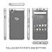 Ringke Fusion Compatible with BlackBerry KEYone Case Crystal Clear PC Back TPU Bumper Drop Protection, Shock Absorption Technology Raised Bezels Protective Cover - Smoke Black