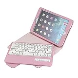 Generic Apple iPad mini 2/mini 3 bluetooth keyboard Case- new removable Wireless Bluetooth 3.0 Keyboard and Protective Case for ipad mini 2/mini 3 (Pink)