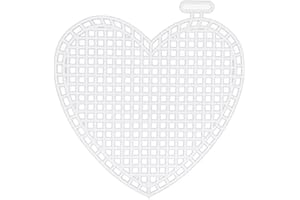 SEWOLOGY Plastic Canvas Shape 3 Inch - 10 Piece (Heart)
