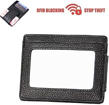 Money Clip, Front Pocket Wallet, Leather RFID Blocking Strong Magnet thin Wallet