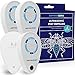 BRISON Ultrasonic Pest Reject Repeller - 4 Pack - Plug in Electronic Non-Toxic Device - Electromagnetic and Ultrasound Control - Repellent for Mice Rats Bed Bugs Spiders Rodents Insects - Indoor