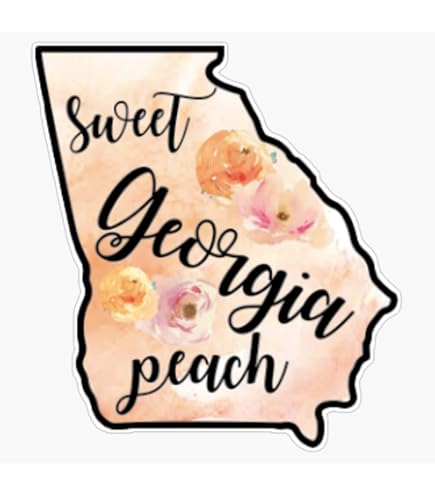 Georgia Boy Peach Window Decal Sticker