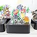 AblueA Magnetic Sculpture Desk Toy Coffee Table Piece As Office Gift Stocking Stuffer (Square Base - Fish)