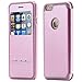 For Apple iPhone 6 Plus & iPhone 6s Plus 5.5 inch Case, FLOVEME [Open View Window] [Smart Slide Free Answer] Premium Slim Fit PU Leather Flip Pouch Polio Holder Cover - Pink