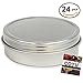 24 Pack of COTU (R) Screw Top Round Steel Tin Cans (1 oz)