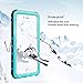 Janazan Waterproof Case for iPhone 6 Plus/6s Plus［5.5-Inch ］, IP68 Certified Drop Resistant Full Sealed Underwater Protective Cover, Shockproof, Snowproof, Dirtproof for Outdoor Sports (Grass Blue)